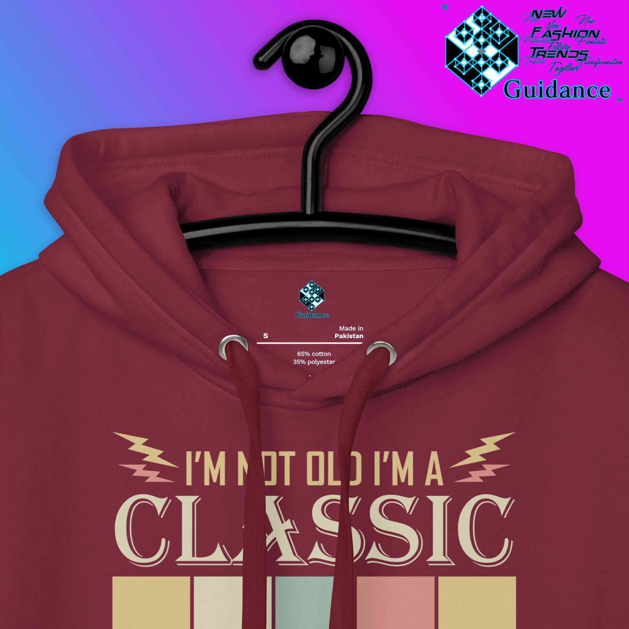 1969 Classic Hoodie with Vintage Retro Car Design by XGuidance Black 18