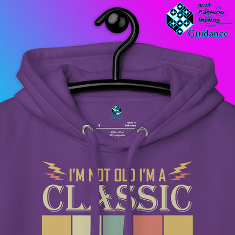 1969 Classic Hoodie with Vintage Retro Car Design by XGuidance Black 22