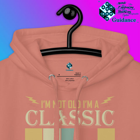 1969 Classic Hoodie with Vintage Retro Car Design by XGuidance Black 24