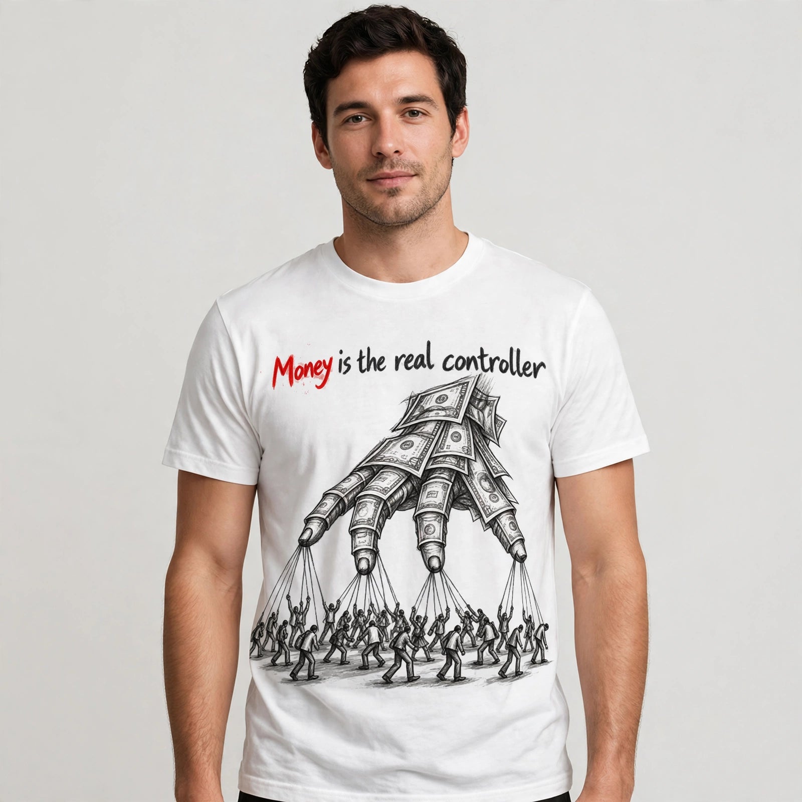 Money Controller Motivational Quote T-Shirt – XGuidance