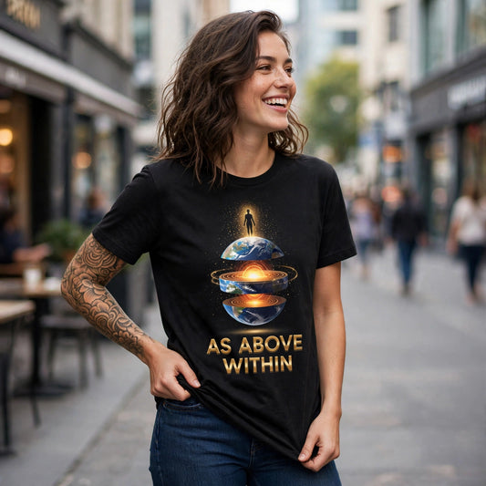 As Above Within Spiritual Awakening Graphic T-Shirt – XGuidance – photo 2