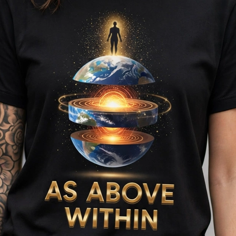 As Above Within Spiritual Awakening Graphic T-Shirt – XGuidance – photo 3