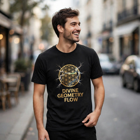 Divine Geometry Flow Spiritual Awakening Graphic T-Shirt – XGuidance – photo 2