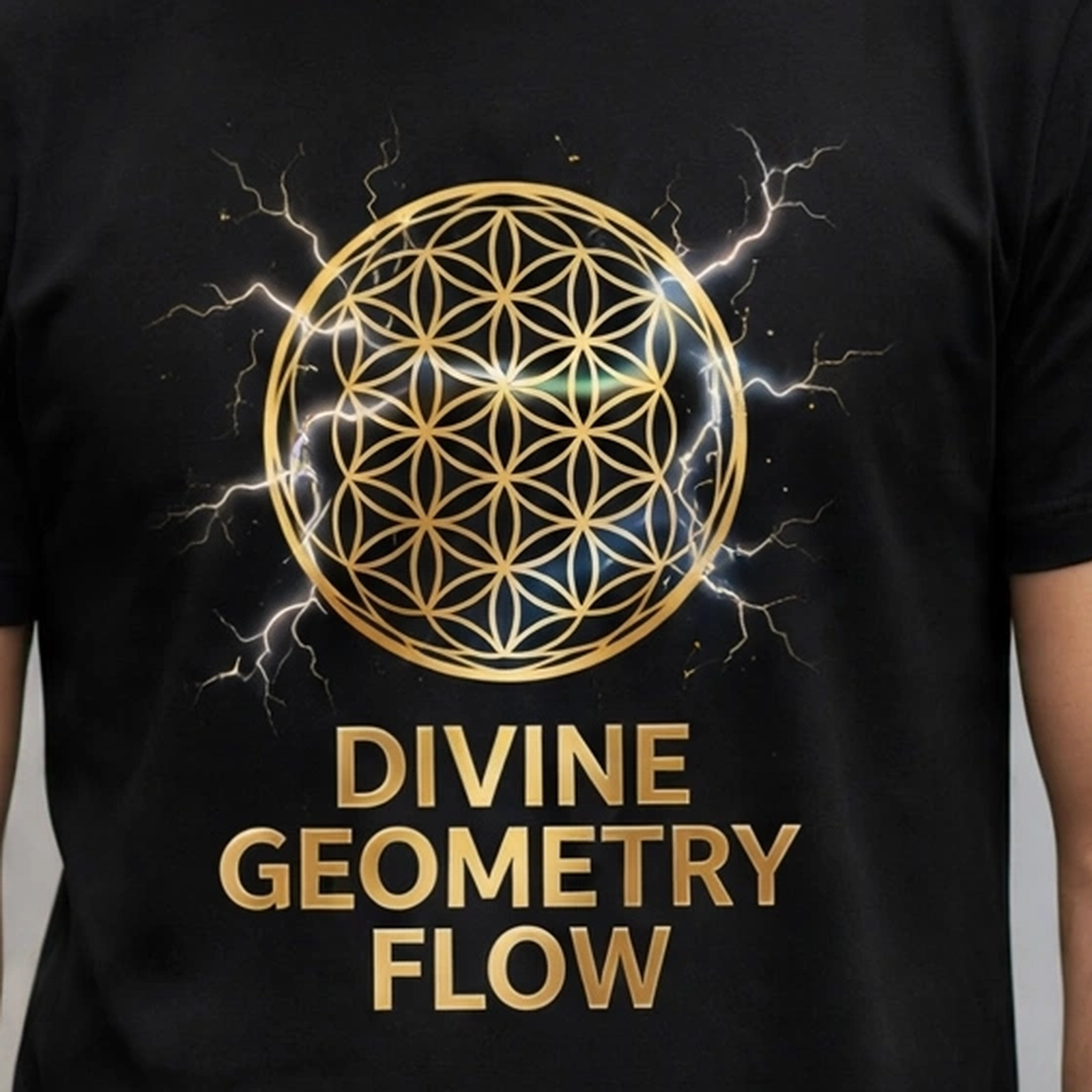 Divine Geometry Flow Spiritual Awakening Graphic T-Shirt – XGuidance – photo 3