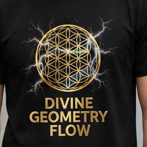 Divine Geometry Flow Spiritual Awakening Graphic T-Shirt – XGuidance – photo 3