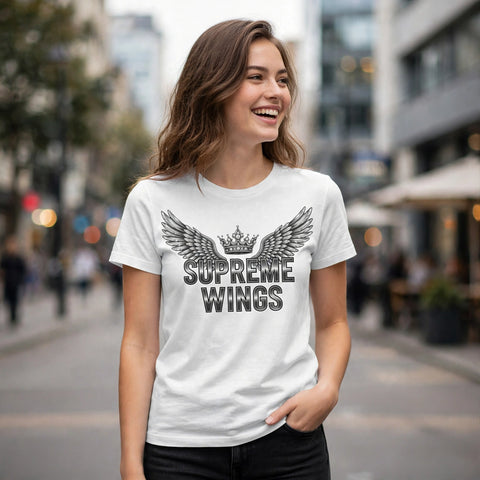 Supreme Wings Hustle & Royalty Graphic T-Shirt – XGuidance – photo 2