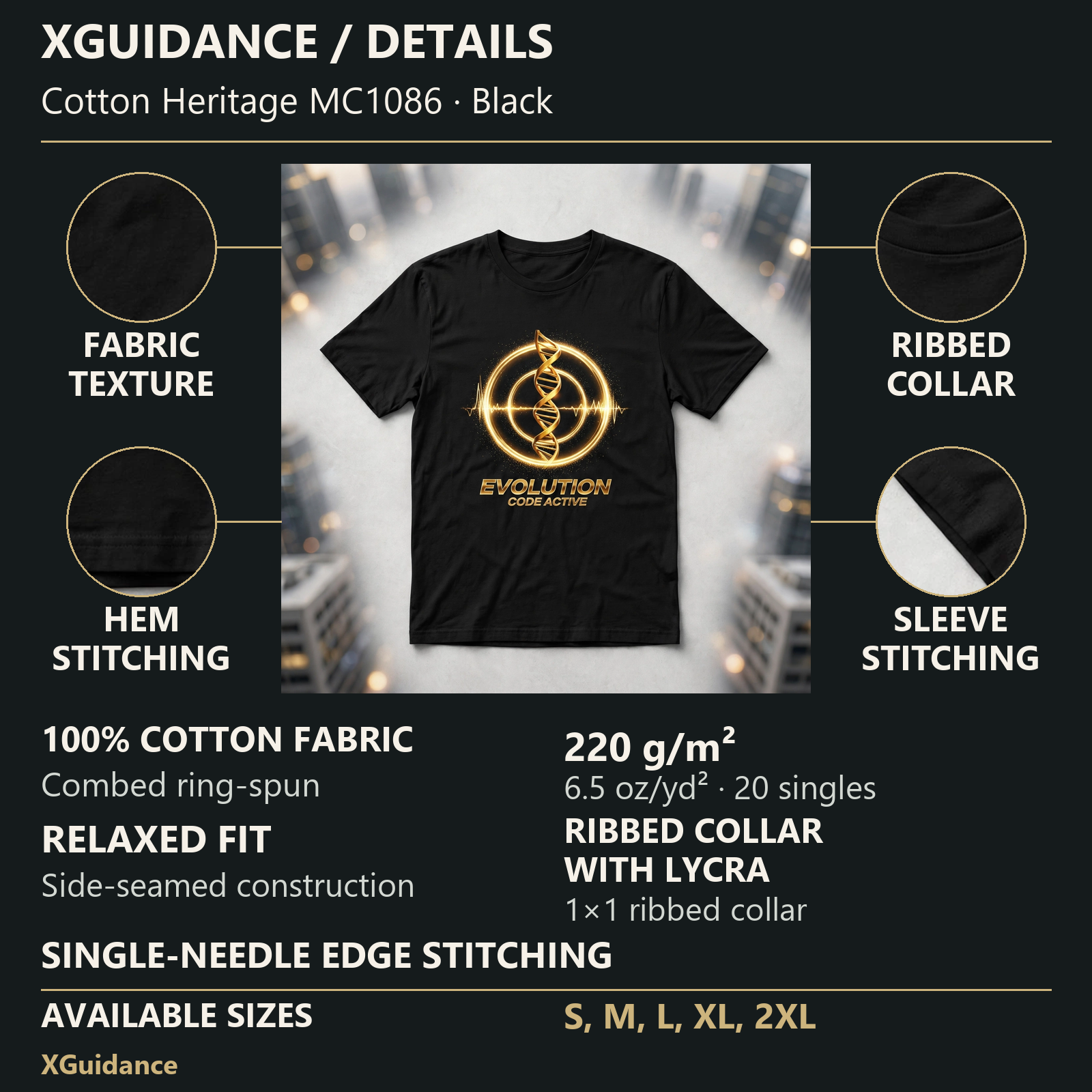 Evolution Code Active Spiritual Awakening Graphic T-Shirt – XGuidance – product details and sizing