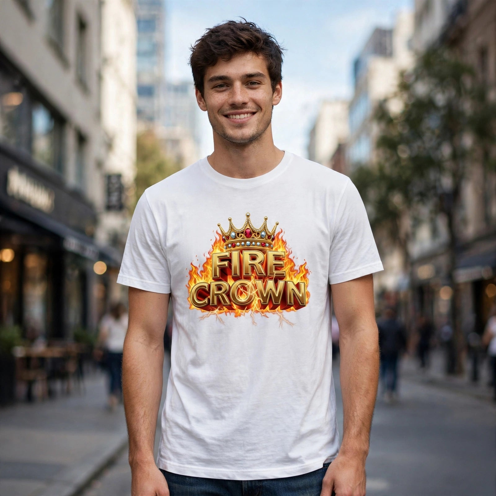 Fire Crown Hustle & Royalty Graphic T-Shirt – XGuidance