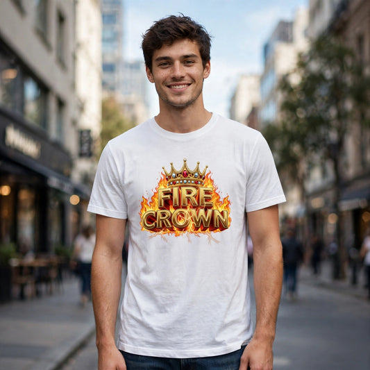 Fire Crown Hustle & Royalty Graphic T-Shirt – XGuidance