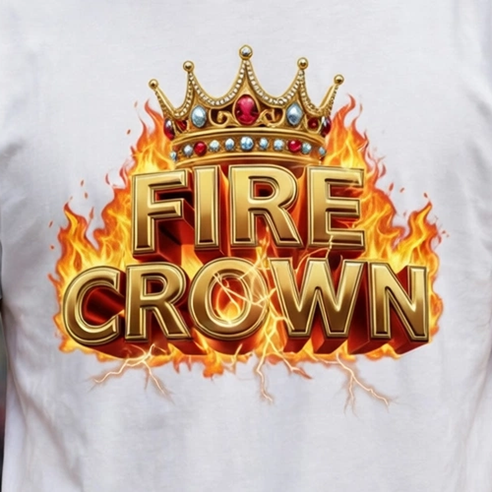 Fire Crown Hustle & Royalty Graphic T-Shirt – XGuidance – photo 3