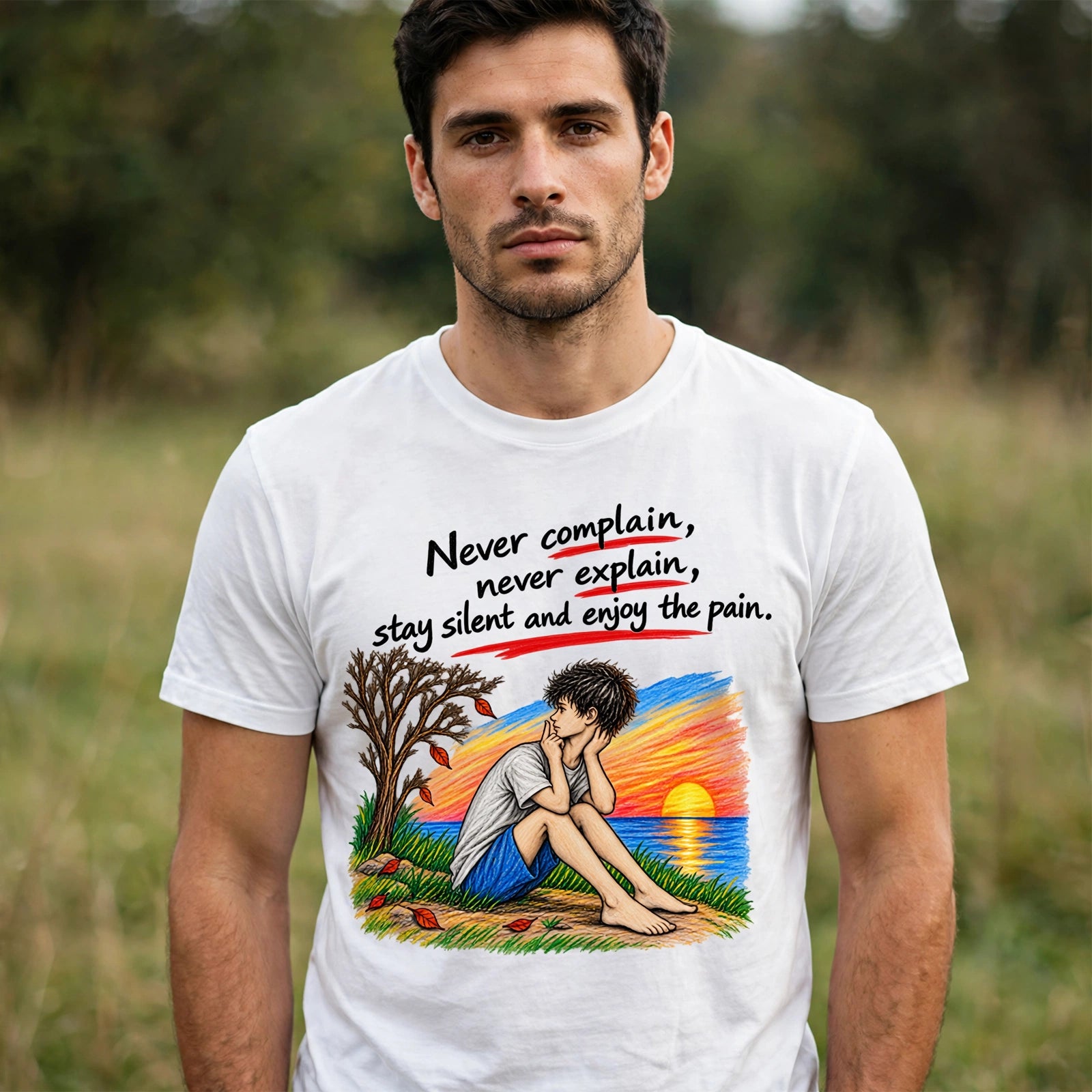 Never Complain Motivational Quote T-Shirt – XGuidance