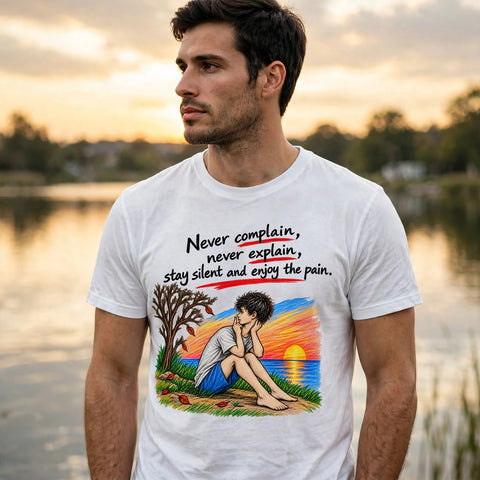 Never Complain Motivational Quote T-Shirt – XGuidance – photo 2