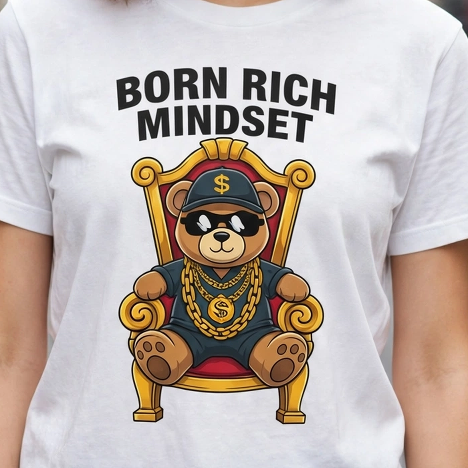 Born Rich Mindset Money Mindset Graphic T-Shirt – XGuidance – photo 3
