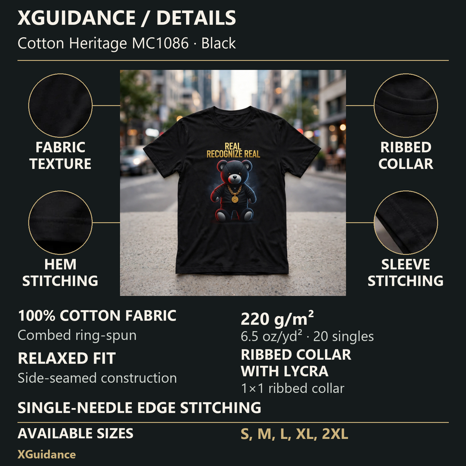Real Recognize Real Money Mindset Graphic T-Shirt – XGuidance – product details and sizing
