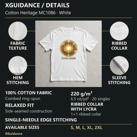 Divine Design Spiritual Awakening Graphic T-Shirt – XGuidance – product details and sizing