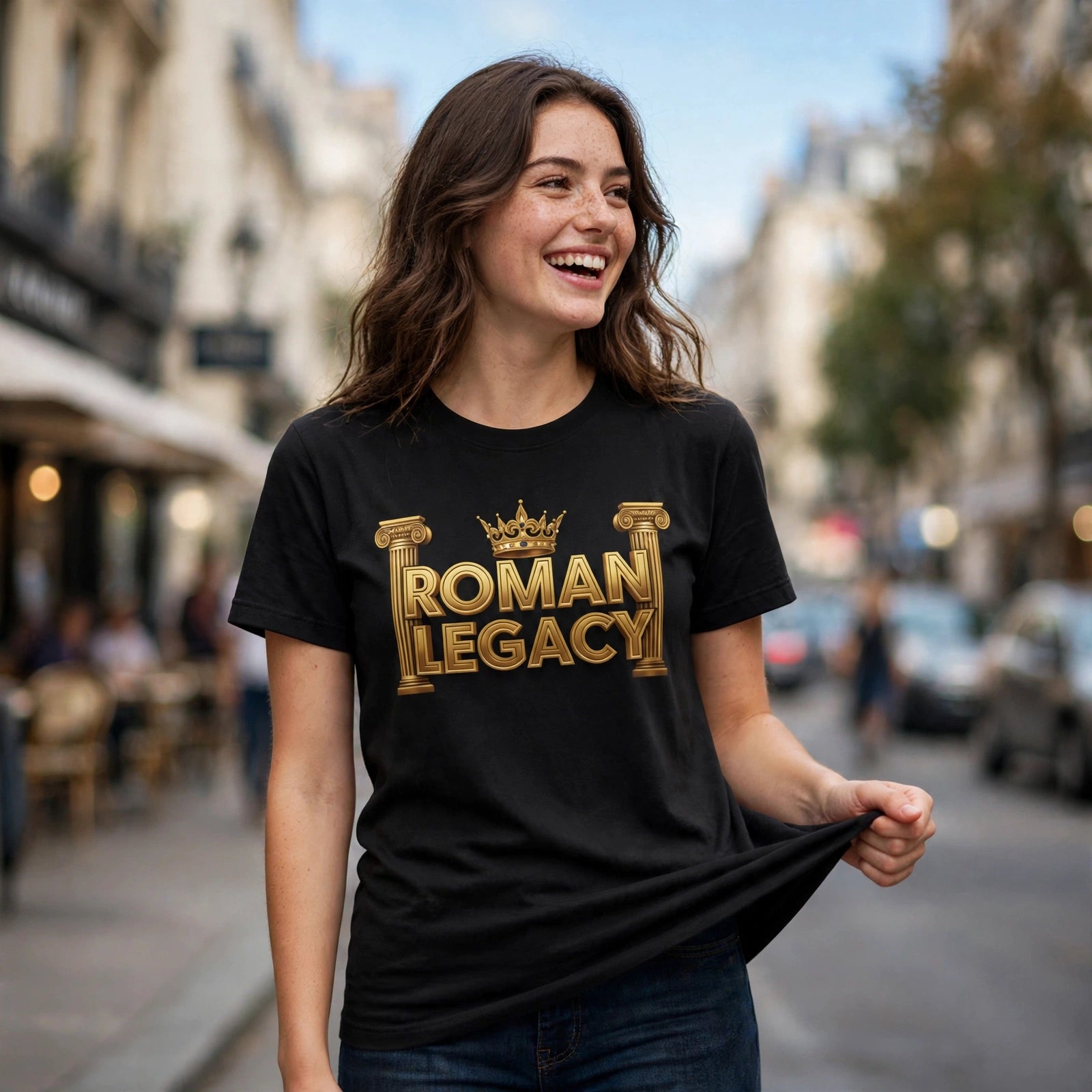 Roman Legacy Hustle & Royalty Graphic T-Shirt – XGuidance – photo 2