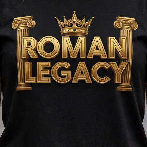 Roman Legacy Hustle & Royalty Graphic T-Shirt – XGuidance – photo 3