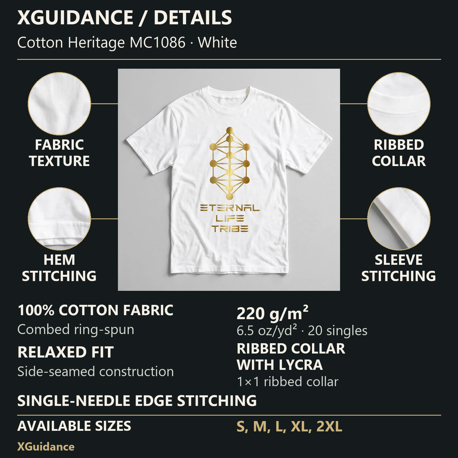 Eternal Life Tribe Spiritual Awakening Graphic T-Shirt – XGuidance – product details and sizing
