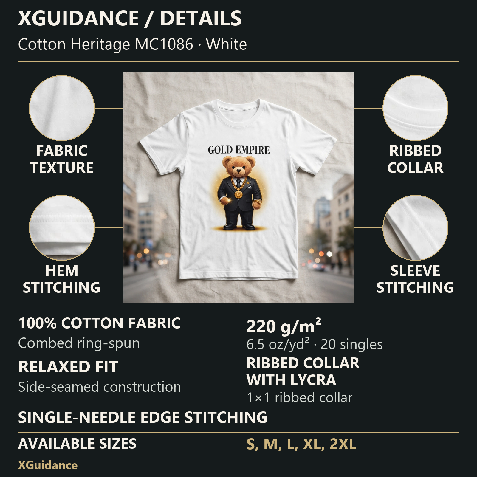 Gold Empire Money Mindset Graphic T-Shirt – XGuidance – product details and sizing