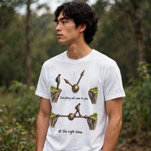 Right Time Motivational Quote T-Shirt – XGuidance – photo 2