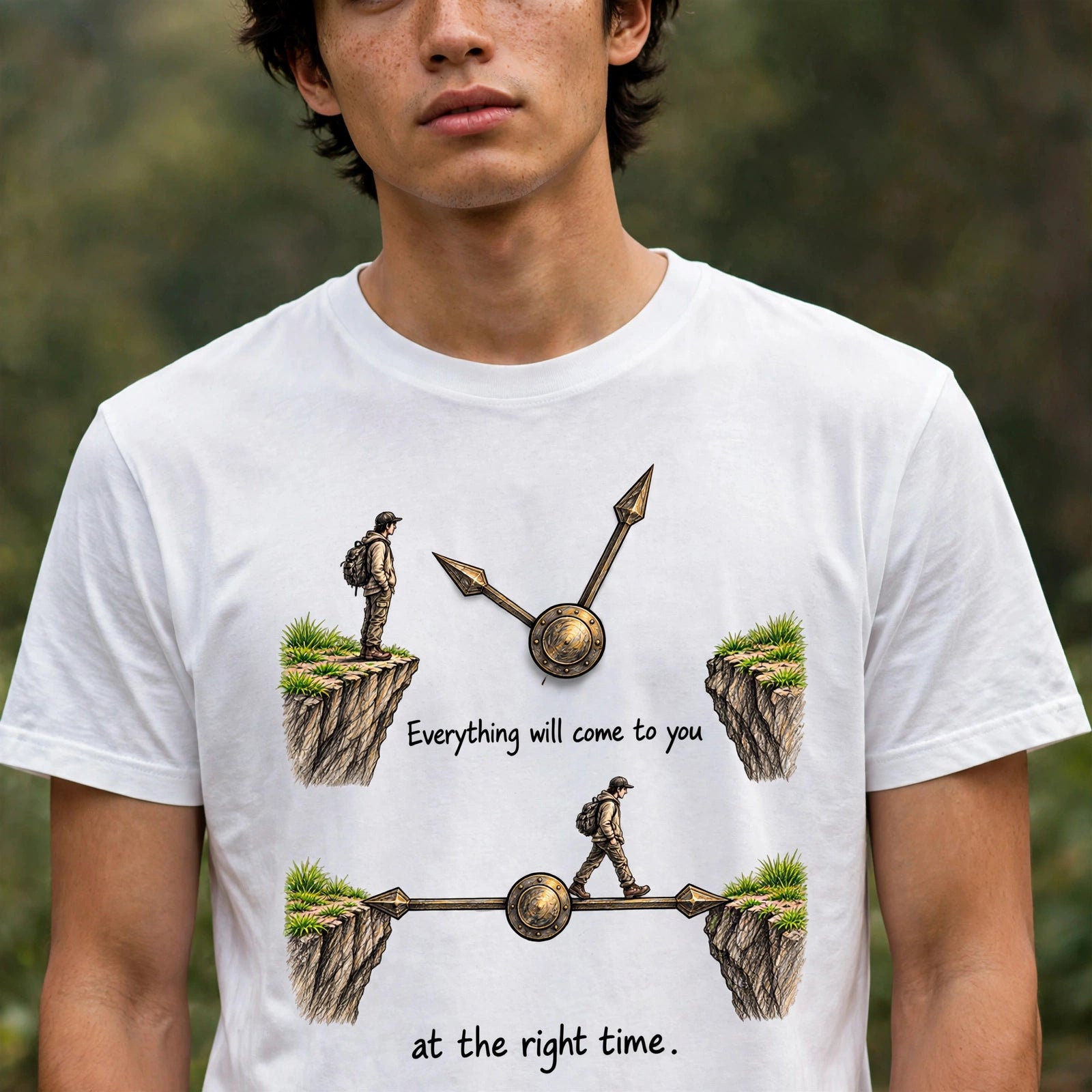 Right Time Motivational Quote T-Shirt – XGuidance – photo 3