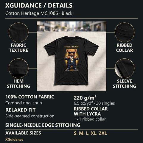 Luxury Moves Money Mindset Graphic T-Shirt – XGuidance – product details and sizing