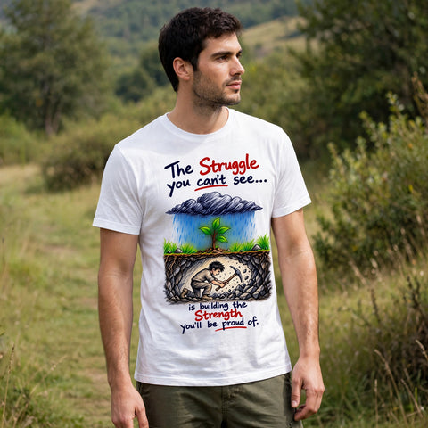 Struggle Strength Motivational Quote T-Shirt – XGuidance – photo 2