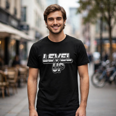 Level Up Hustle & Royalty Graphic T-Shirt – XGuidance