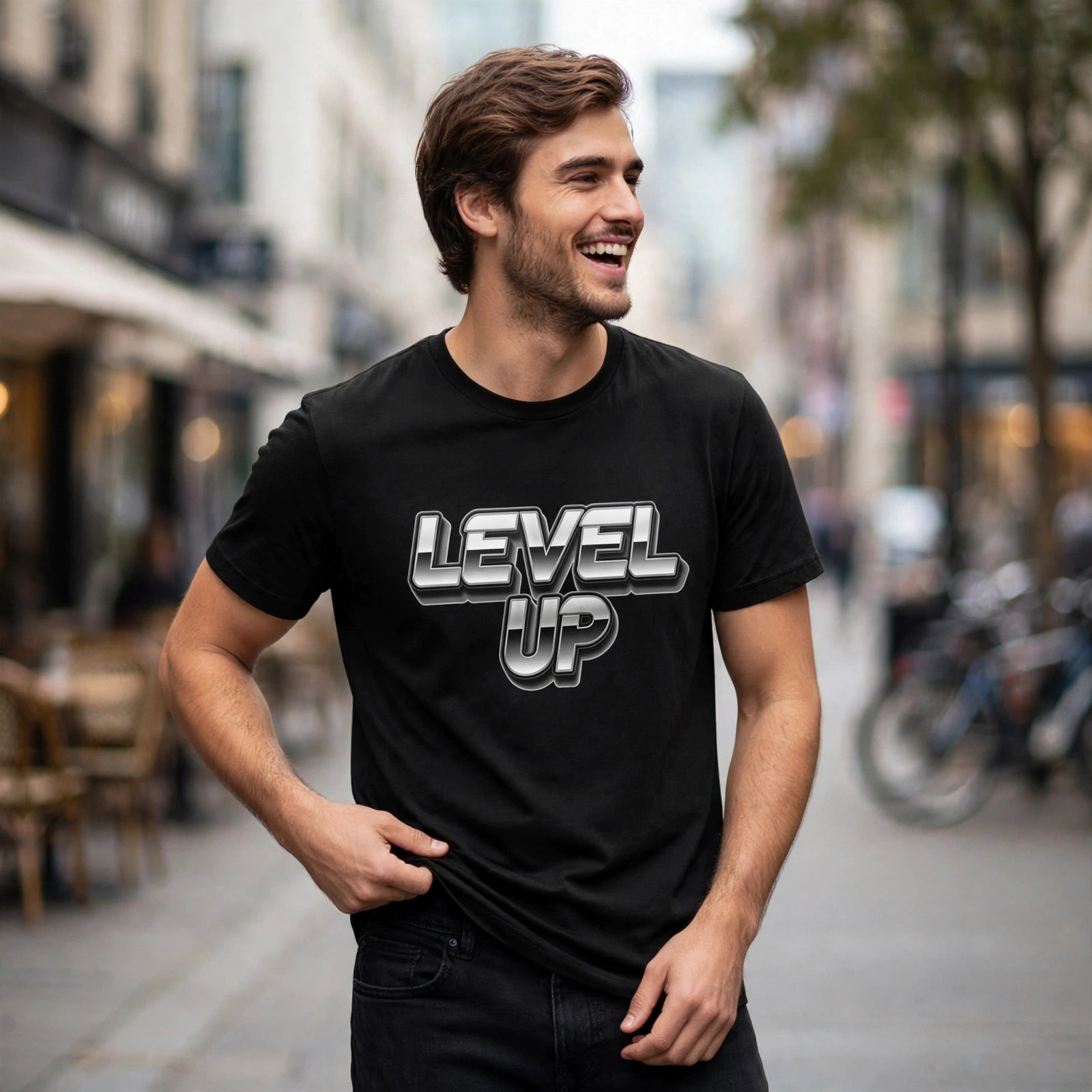 Level Up Hustle & Royalty Graphic T-Shirt – XGuidance – photo 2
