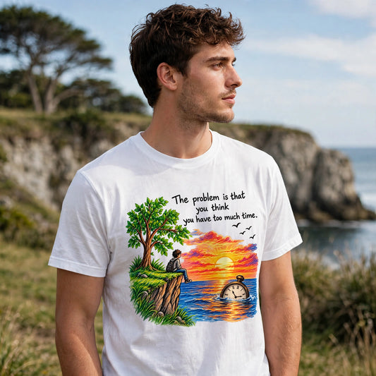 Too Much Time Motivational Quote T-Shirt – XGuidance – photo 2
