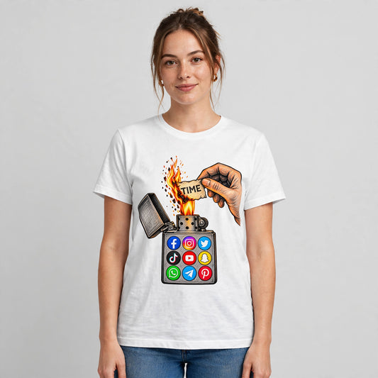 Burning Time Motivational Quote T-Shirt – XGuidance