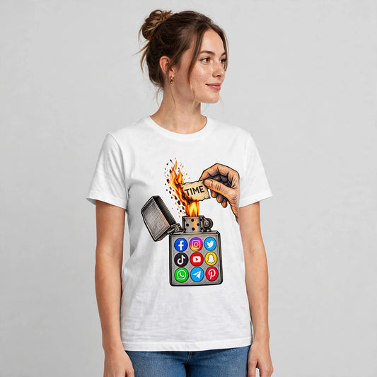 Burning Time Motivational Quote T-Shirt – XGuidance – photo 2