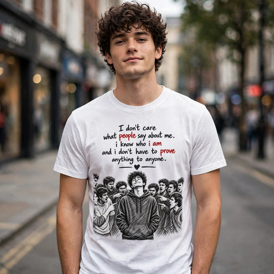 I Don't Care Motivational Quote T-Shirt – XGuidance