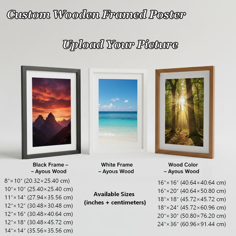 Custom Wooden Framed Poster