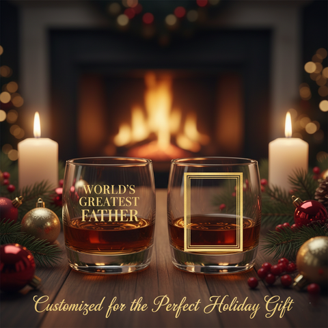 Custom Whiskey Rocks Glass – Add Your Text or Picture