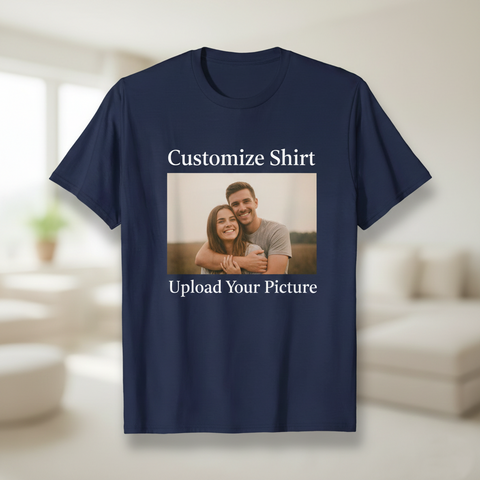 Custom Unisex T-shirt – Upload Your Picture 100% cotton