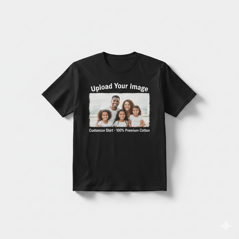 Custom Unisex T-shirt – Upload Your Picture 100% cotton