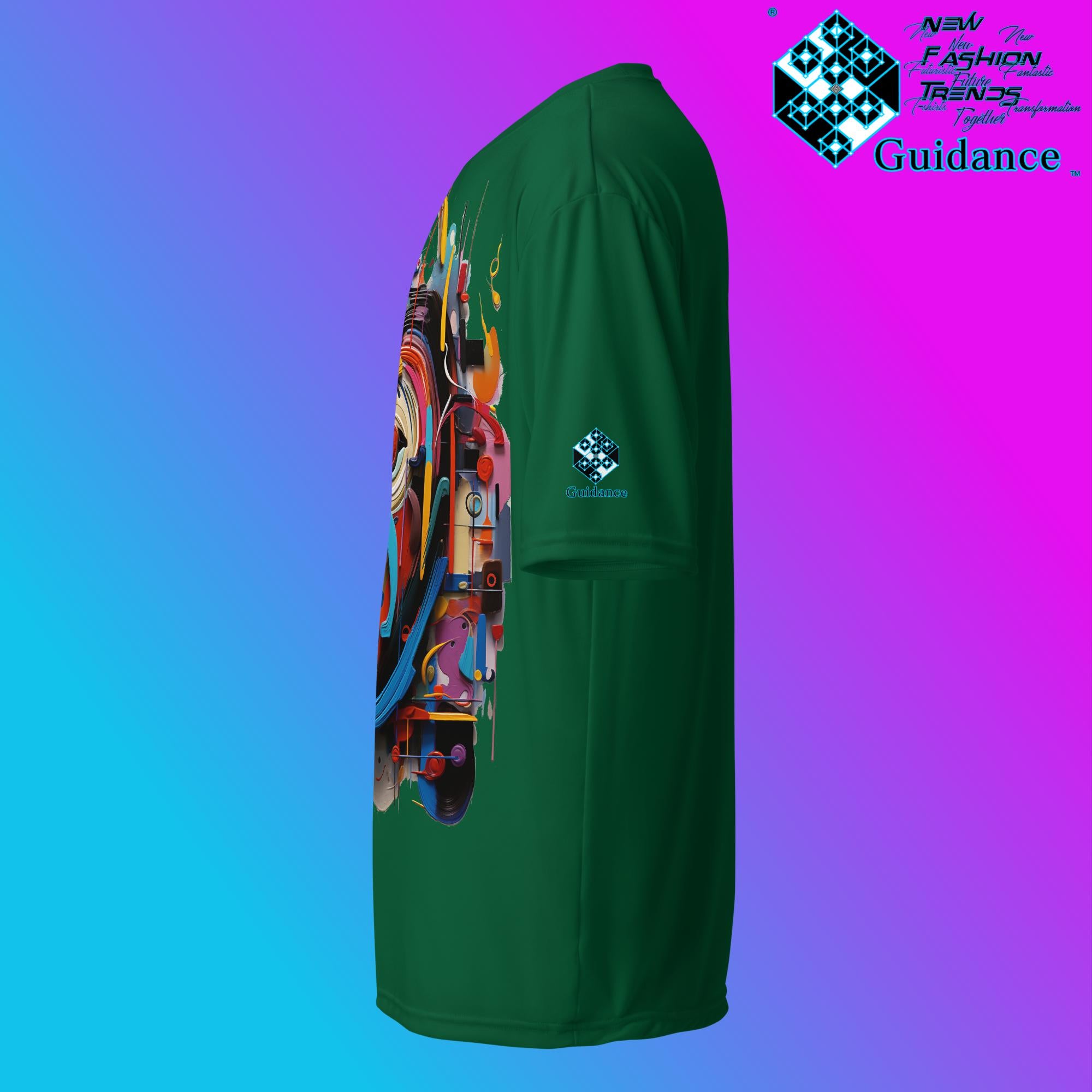 Abstract Essence Artistic Face T Shirt by XGuidance Black 11