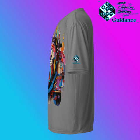 Abstract Essence Artistic Face T Shirt by XGuidance Black 12