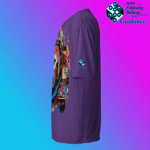 Abstract Essence Artistic Face T Shirt by XGuidance Black 14