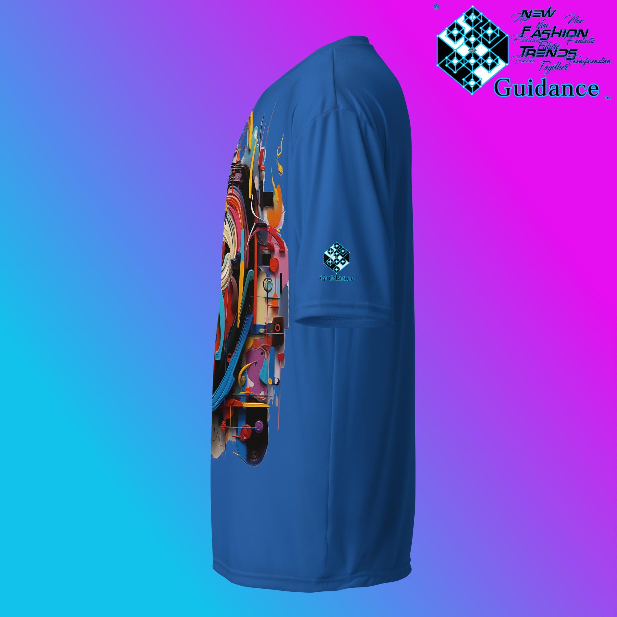 Abstract Essence Artistic Face T Shirt by XGuidance Black 15