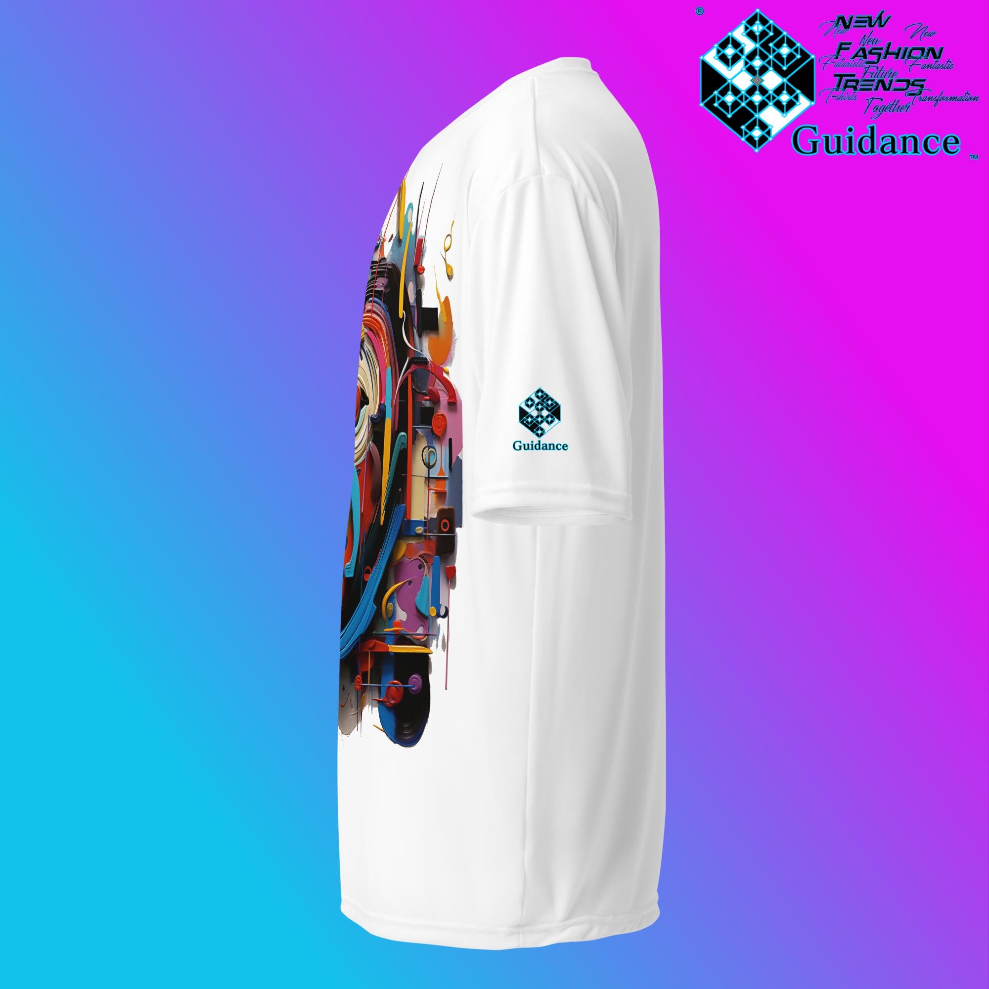 Abstract Essence Artistic Face T Shirt by XGuidance Black 18