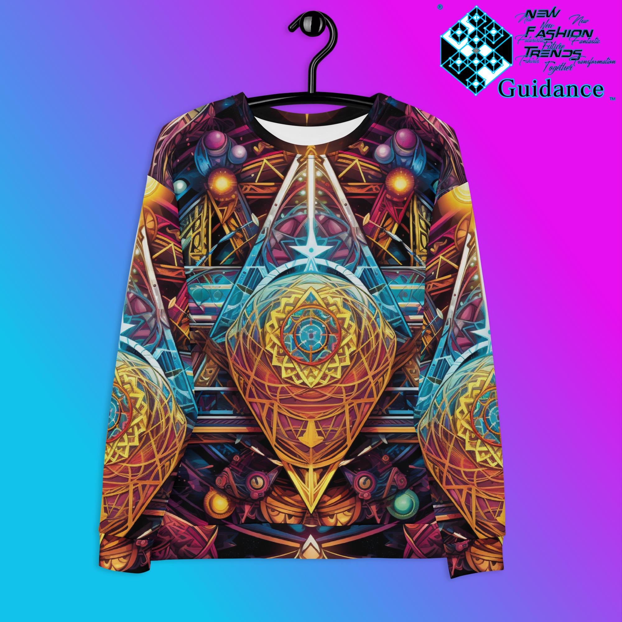 Abstract Harmony Sweatshirt – Psychedelic Festival Streetwear by XGuidance XS 1