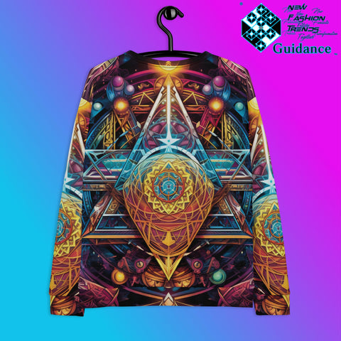 Abstract Harmony Sweatshirt – Psychedelic Festival Streetwear by XGuidance XS 2