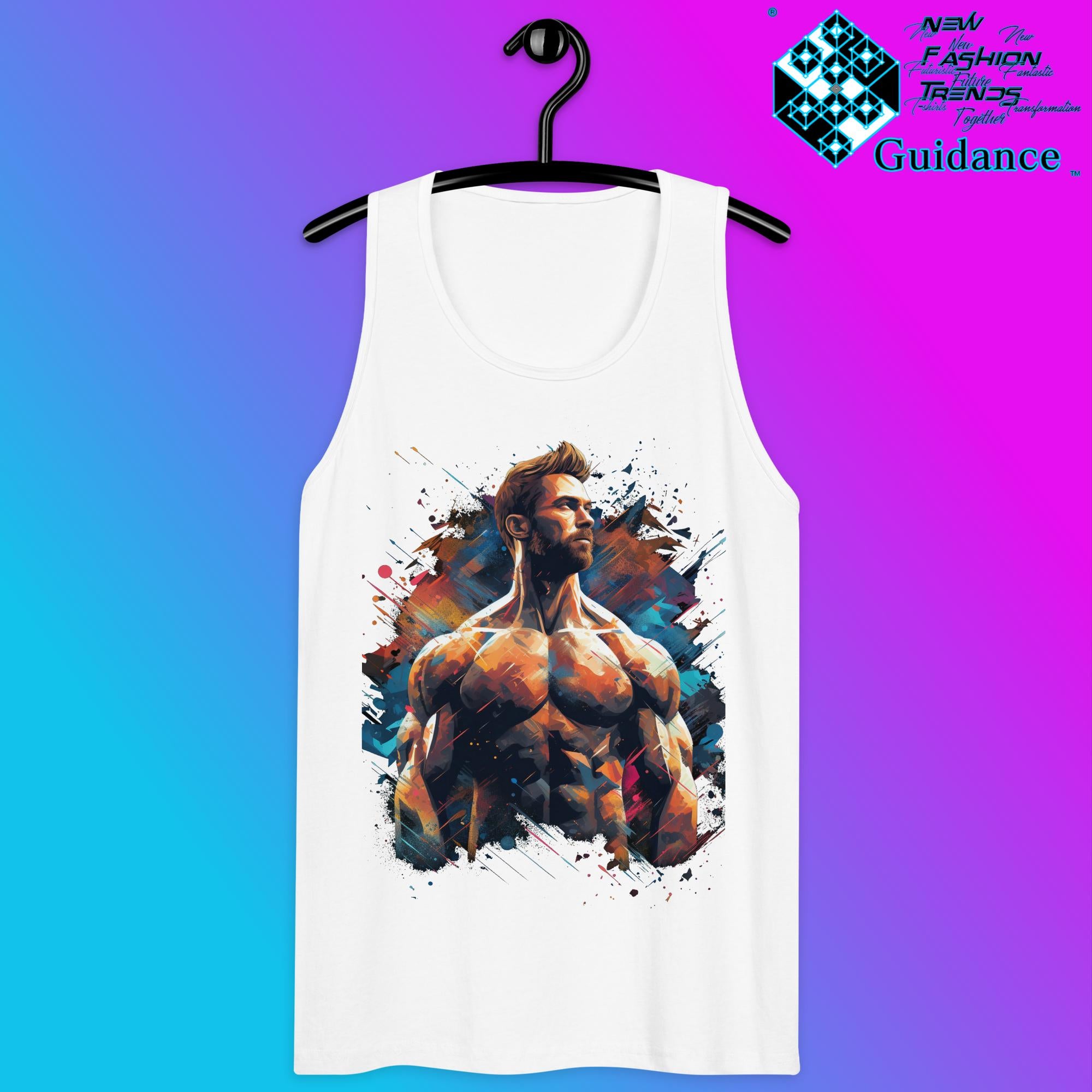 Abstract Sport Man - Tank Tops Tank Tops by XGuidance White 13