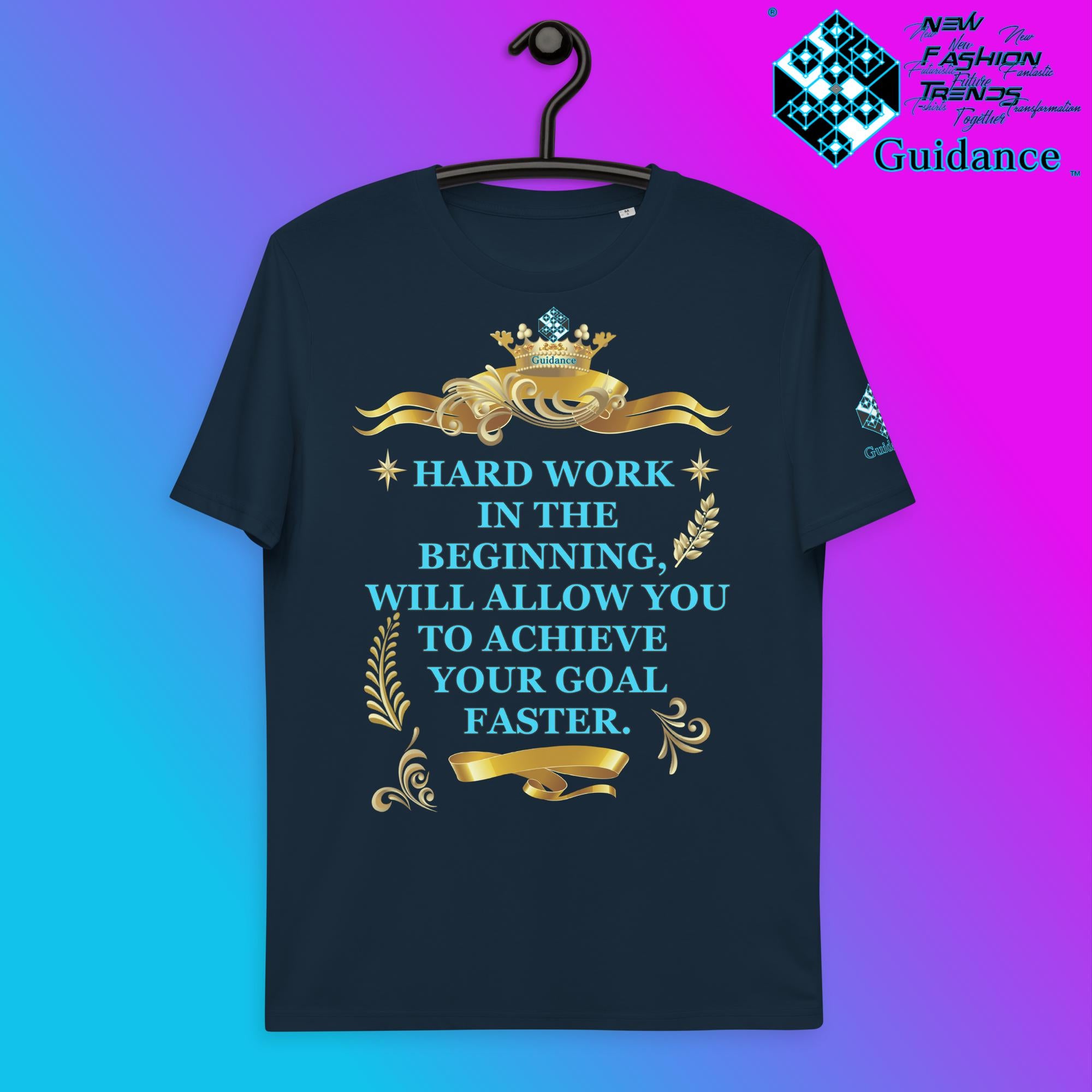 ACHIEVE GOAL T-Shirt T-Shirts by XGuidance French Navy 3