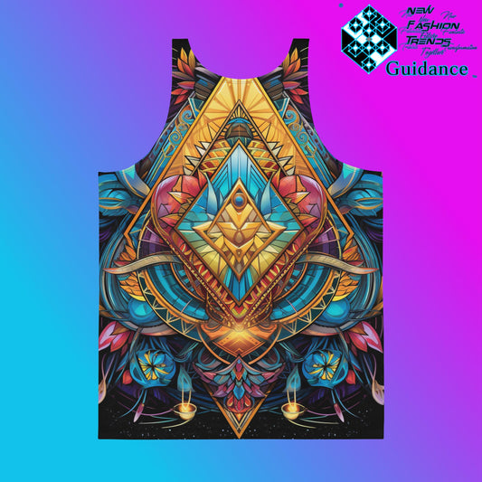 Angular Odyssey Tank Top - Geometric Fashion - XGuidance