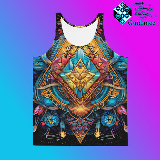 Angular Odyssey Tank Top - Geometric Fashion - XGuidance