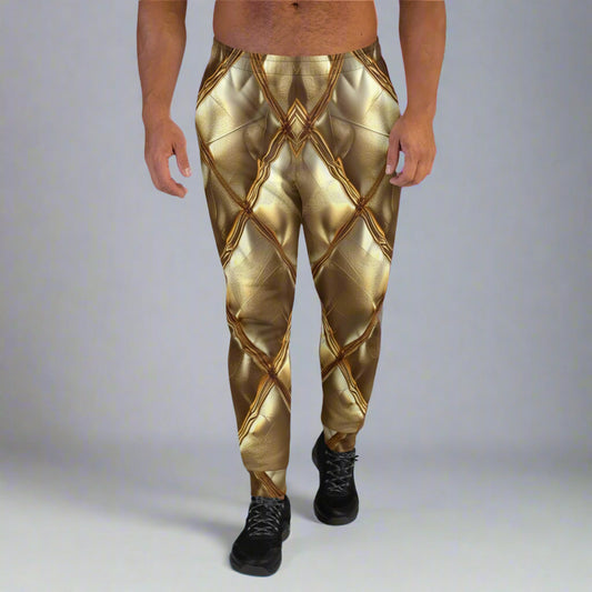 Celestial Geometric Joggers – Light Pattern Pants