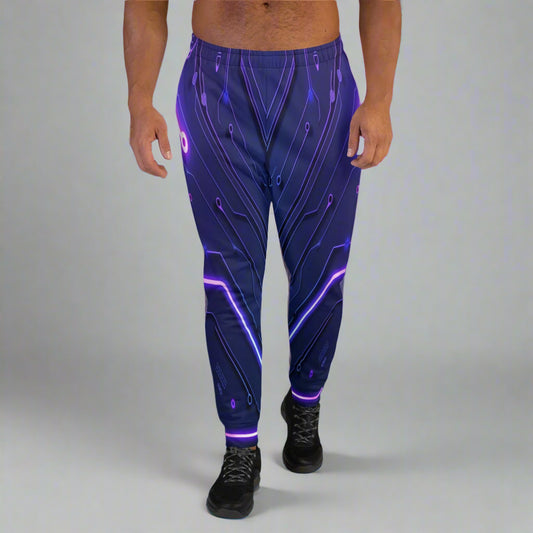 Neon Cyber Joggers – Futuristic Techwear Style